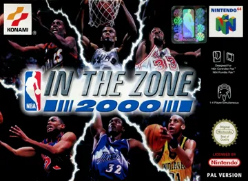 NBA in the Zone 2000 (Europe) box cover front